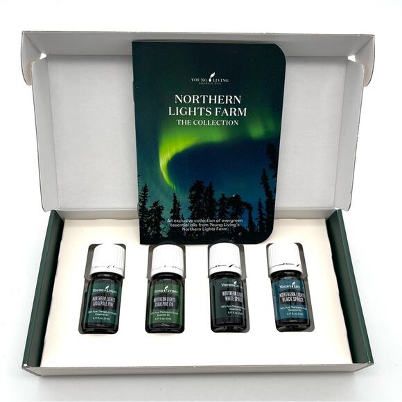 Young Living Northern Lights Farm Essential Oils Collection - Four 5 ml Bottles - Picture 1 of 10